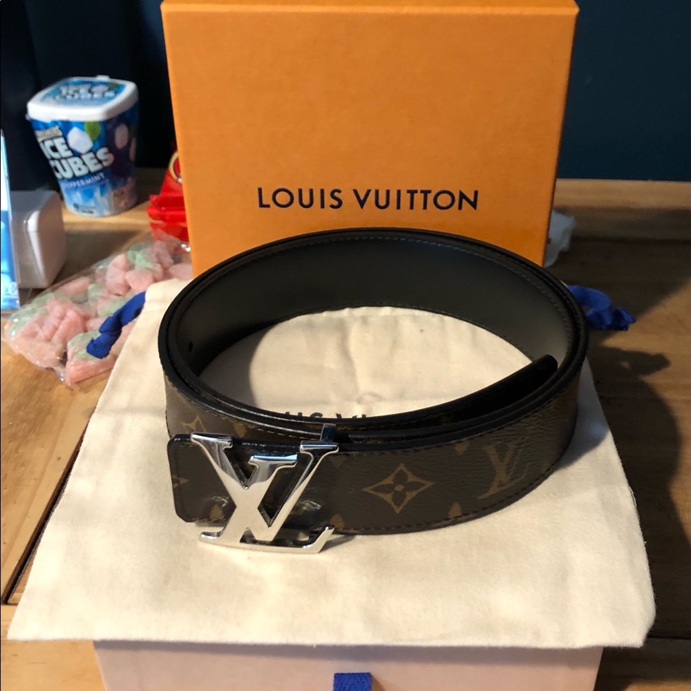 LOUIS VUITTON LV MONOGRAM BELT BROWN REVERSIBLE!